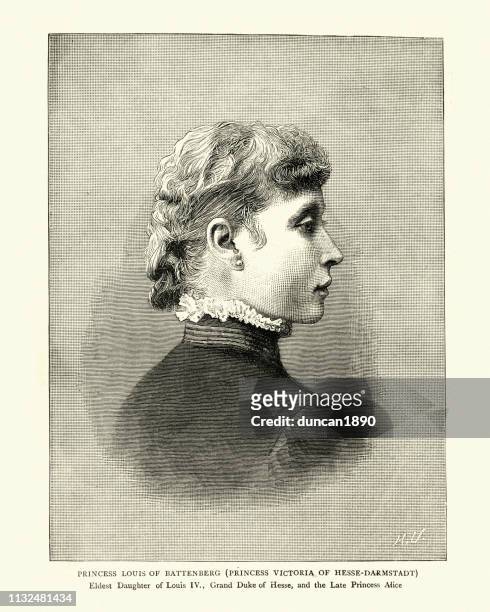 princess victoria of hesse and by rhine - princess victoria of hesse and by rhine stock illustrations