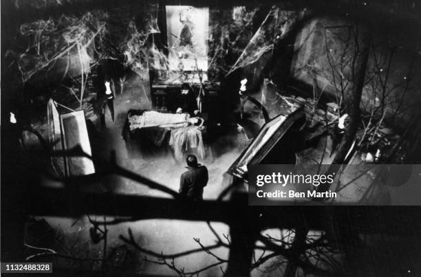 Josette DuPres , Barnabas Collins and Willie Loomis in climactic wdding scene of House of Dark Shadows, 1970.