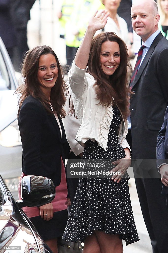 Catherine Middleton Arrives At The Goring Hotel