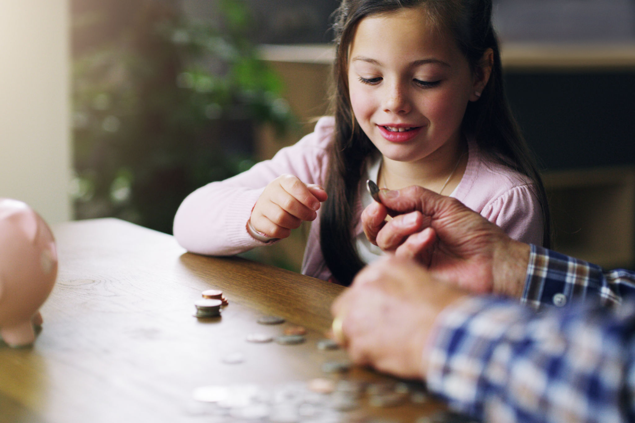 family saving money