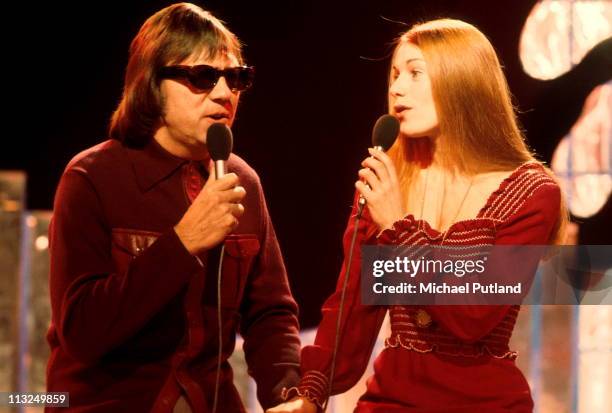 Peters and Lee perform on TV show, London L-R Lennie Peters, Dianne Lee.