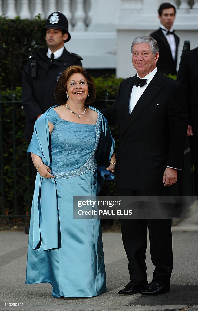 Crown Princess Katherine of Serbia (L) a