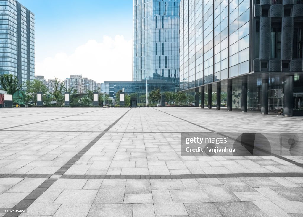 Open Use Building Empty Open Area Front Of Office Building High-Res Stock Photo - Getty ...