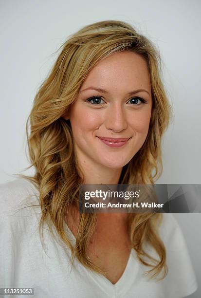 Actress Kerry Bishe visits the Tribeca Film Festival 2011 portrait studio on April 28, 2011 in New York City.