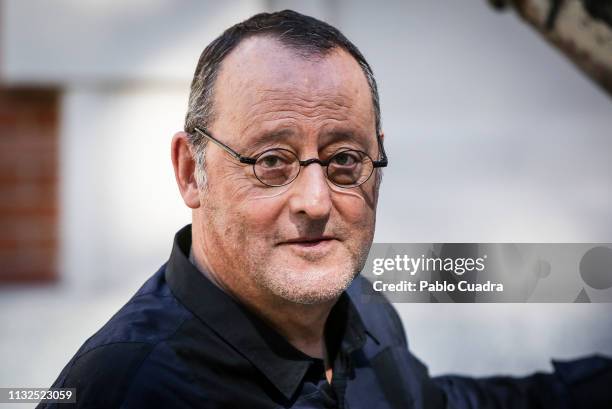French actor Jean Reno attends the '4 Latas' photocall at Santo Mauro Hotel on February 27, 2019 in Madrid, Spain.