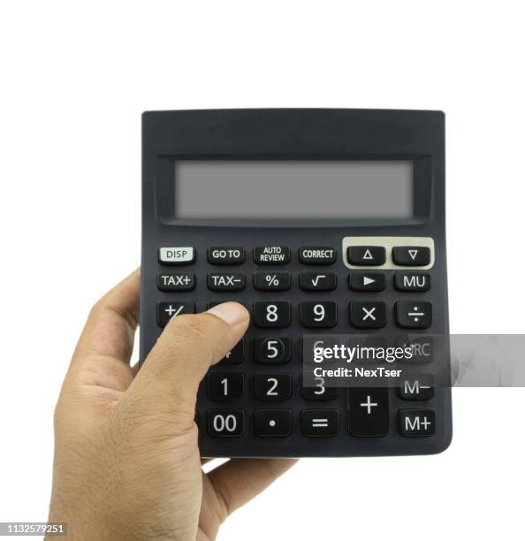 Hand Calculator Math Fingers Holding Calculator Photos and Premium High Res Pictures - Getty ...