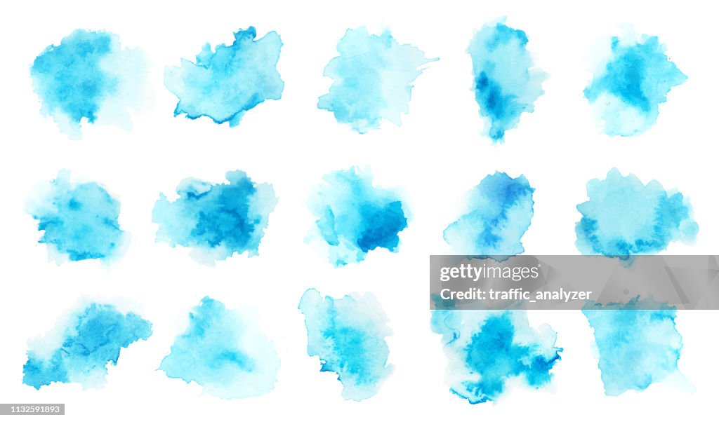 Kleurrijke aquarel spatten
