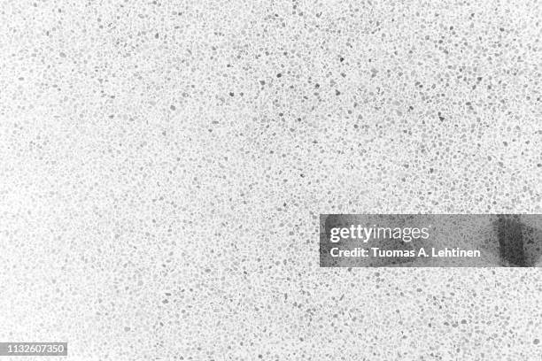 white terrazzo flooring with flecks texture background pattern in black and white. - terrazzo ストックフォトと画像