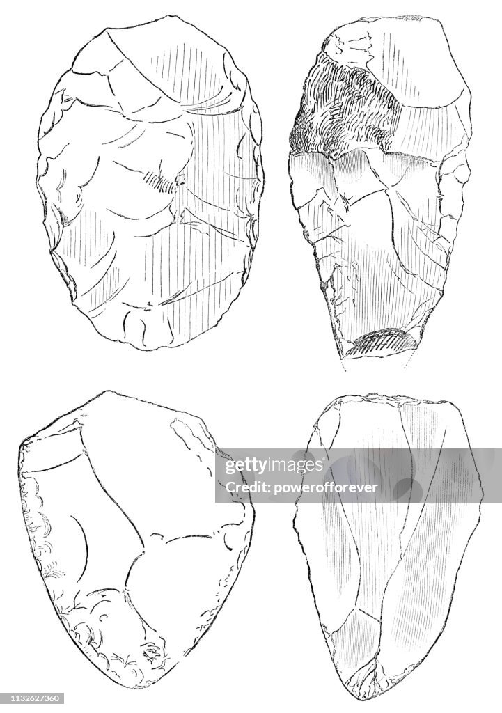 史前石手軸-60萬到 160, 000年前