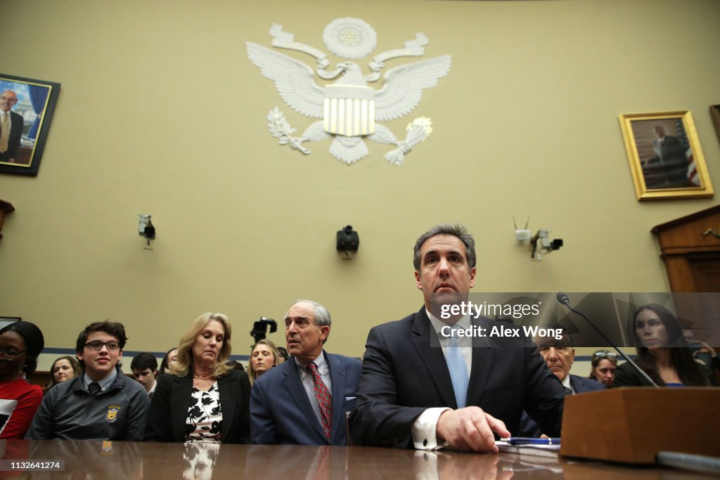 Former Trump Lawyer Michael Cohen Testifies Before House Oversight Committee