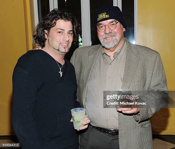 Producer Rudy Scalese and director Stuart Gordon attend Magnet Releasing's LA Screening of Hobo With A Shotgun at The Montalban on April 28, 2011 in...