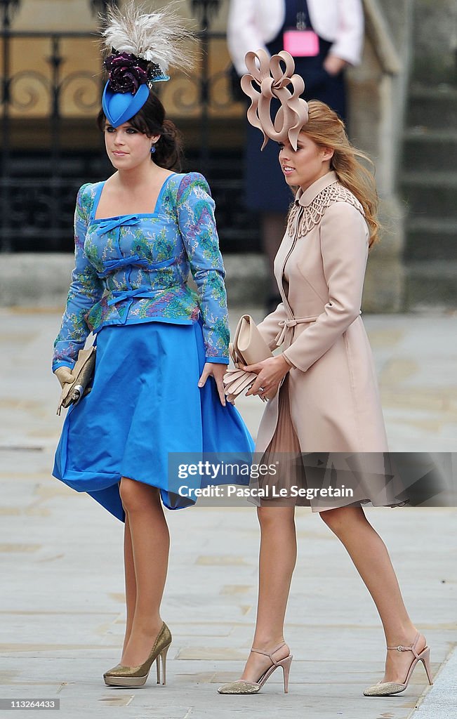 Royal Wedding - Wedding Guests And Party Make Their Way To Westminster Abbey