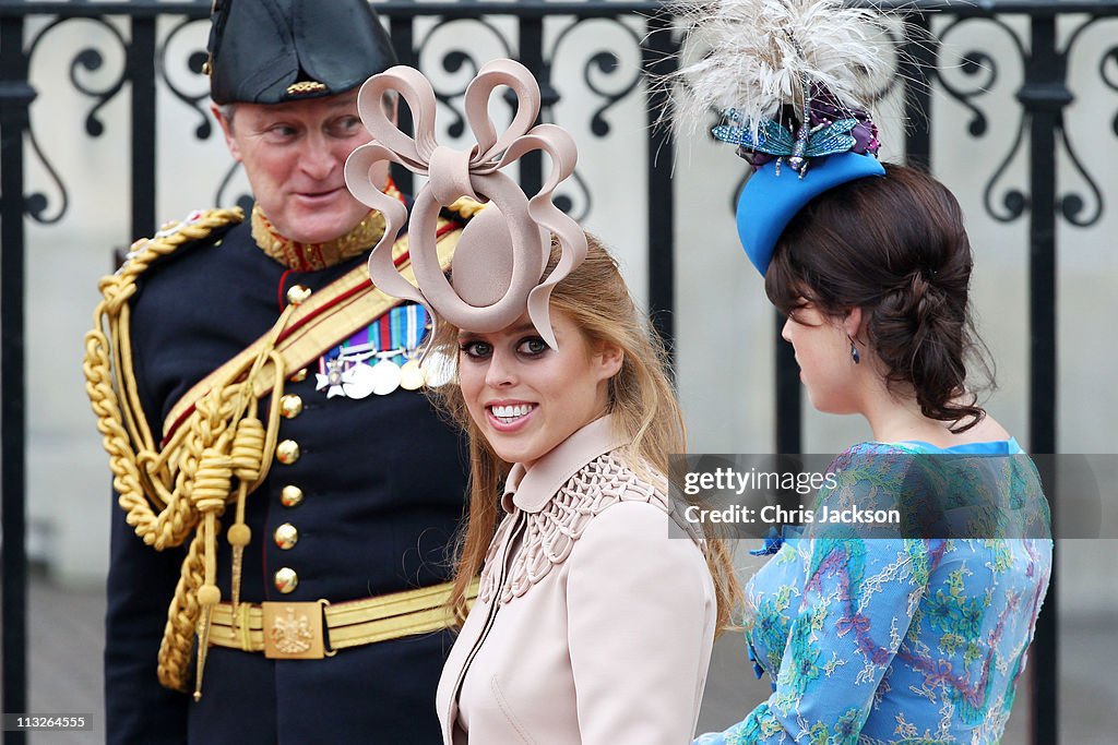 Royal Wedding - Wedding Guests And Party Make Their Way To Westminster Abbey