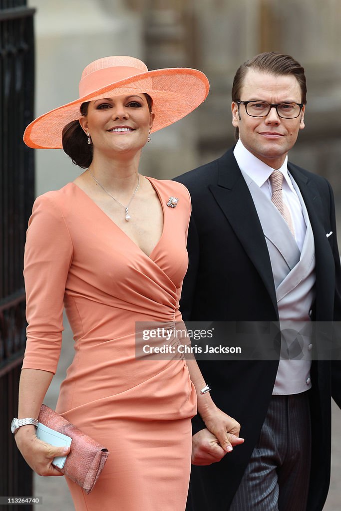 Royal Wedding - Wedding Guests And Party Make Their Way To Westminster Abbey