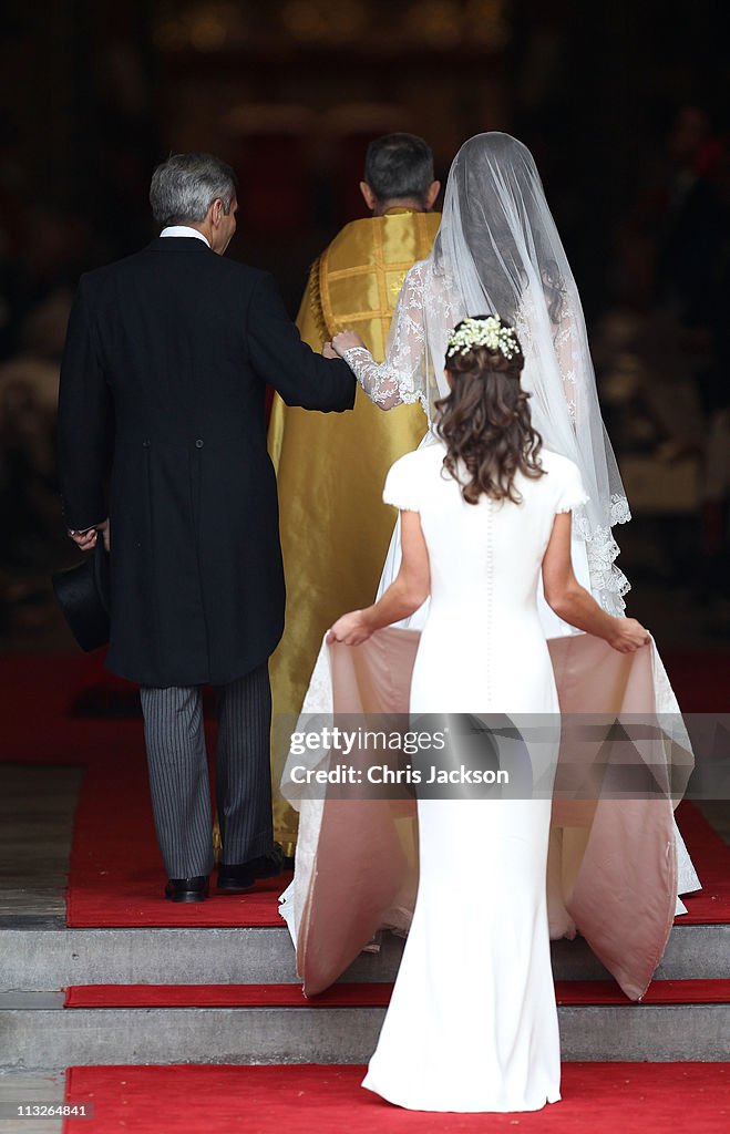 Royal Wedding - Wedding Guests And Party Make Their Way To Westminster Abbey