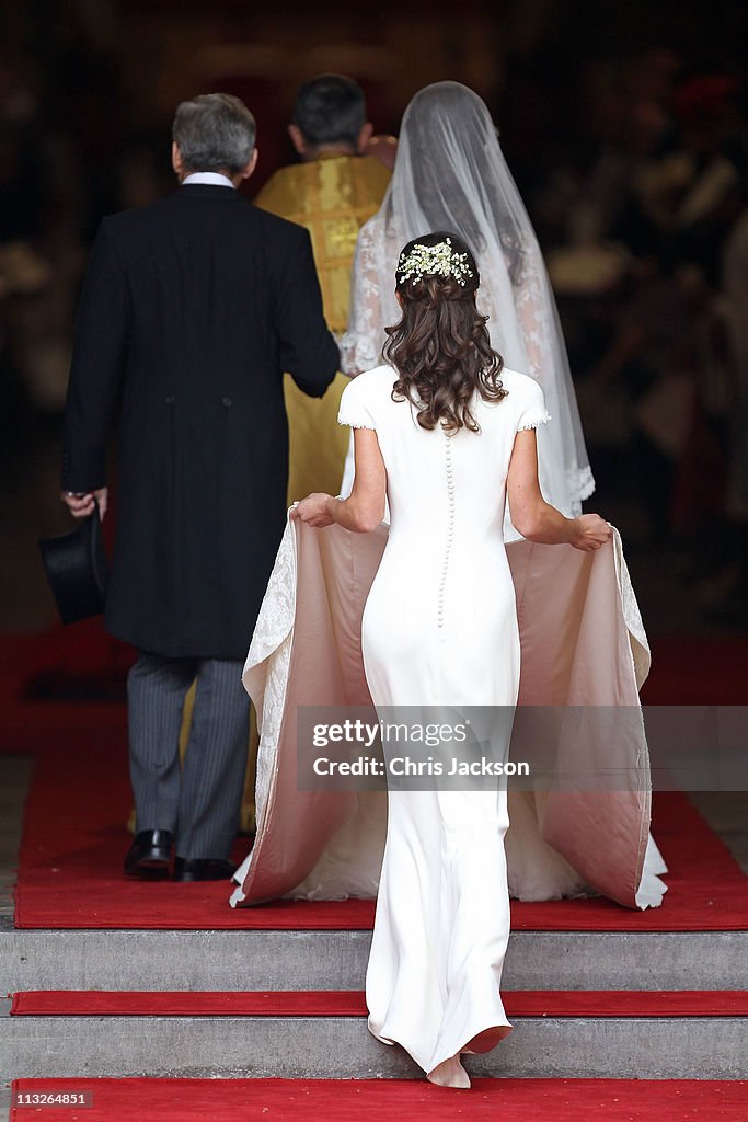 Royal Wedding - Wedding Guests And Party Make Their Way To Westminster Abbey