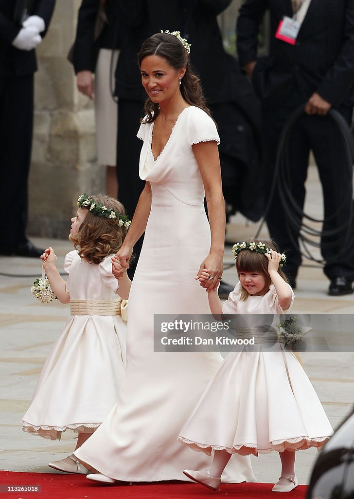 Royal Wedding - Wedding Guests And Party Make Their Way To Westminster Abbey