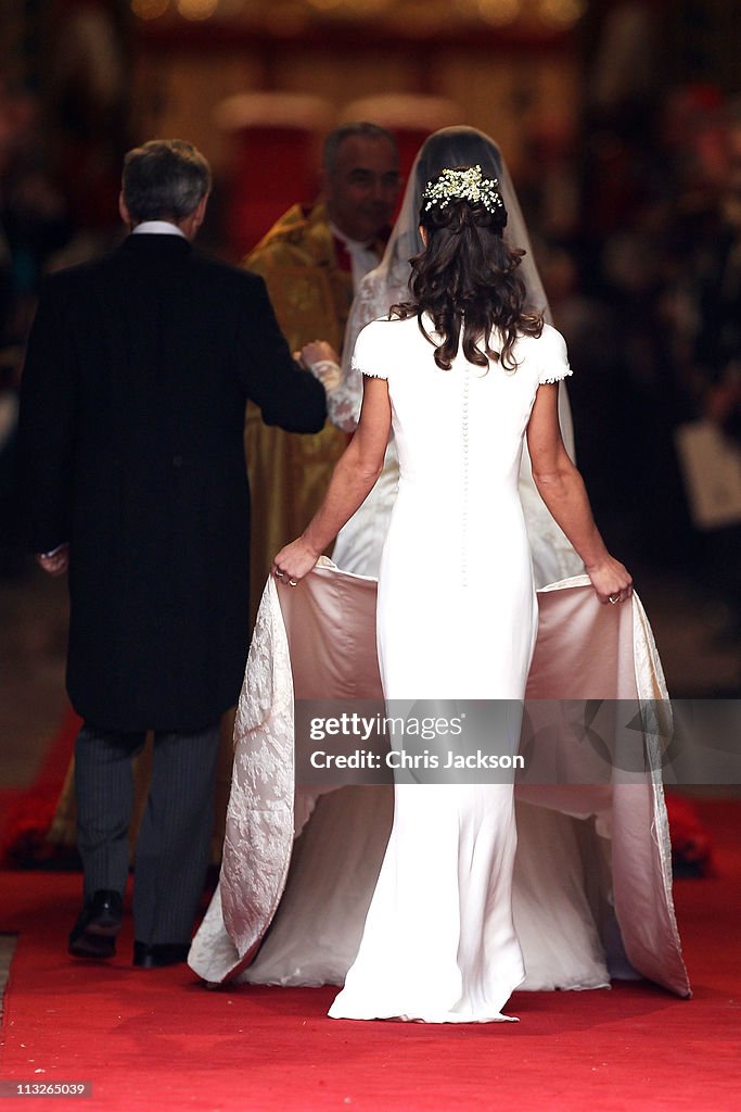 Royal Wedding - Wedding Guests And Party Make Their Way To Westminster Abbey
