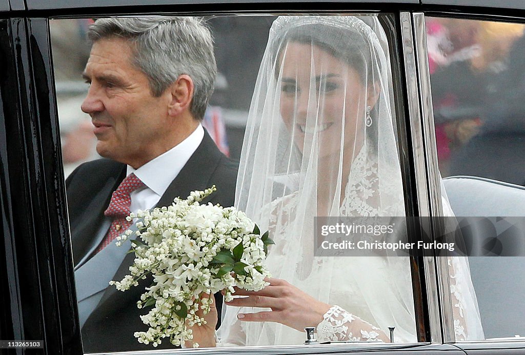 Royal Wedding - Wedding Guests And Party Make Their Way To Westminster Abbey