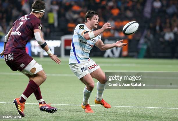 Henry Chavancy of Racing 92 during the Top 14 match between Racing 92 and Union Bordeaux Begles at the Paris La Defense Arena on March 24, 2019 in...