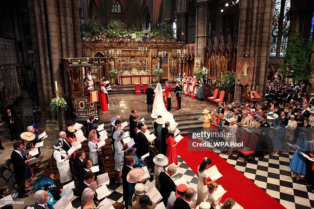 Royal Wedding - The Wedding Ceremony Takes Place Inside Westminster Abbey