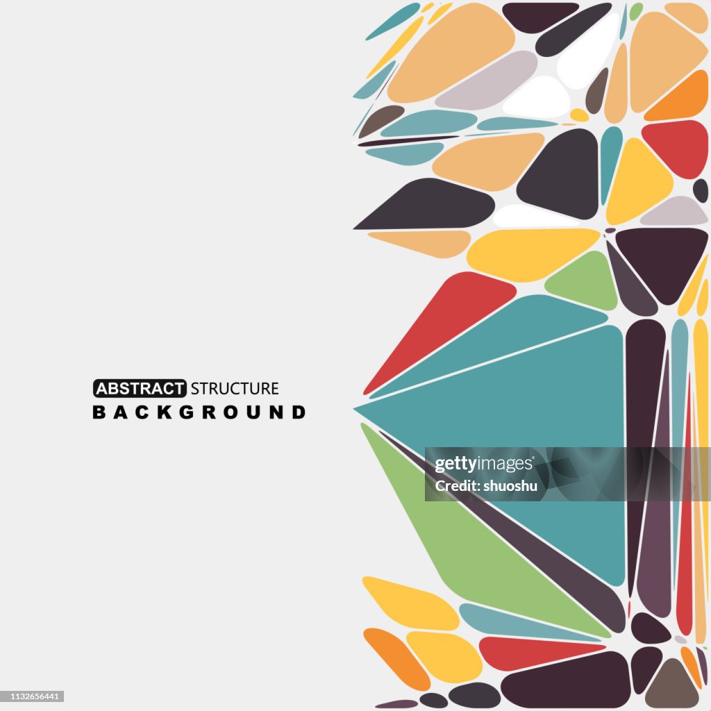 Color Geometric Structure Pattern Background High-Res Vector Graphic ...
