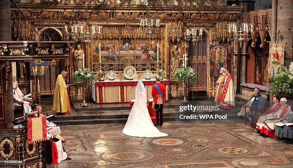 Royal Wedding - The Wedding Ceremony Takes Place Inside Westminster Abbey