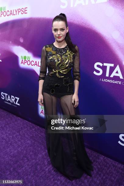 Roxane Mesquida attends the "Now Apocalypse" Los Angeles Premiere at Hollywood Palladium on February 27, 2019 in Los Angeles, California.