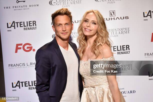 Pierre Barbe and Tonya Kinzinger attend the Christophe Guillarme show as part of the Paris Fashion Week Womenswear Fall/Winter 2019/2020 on February...