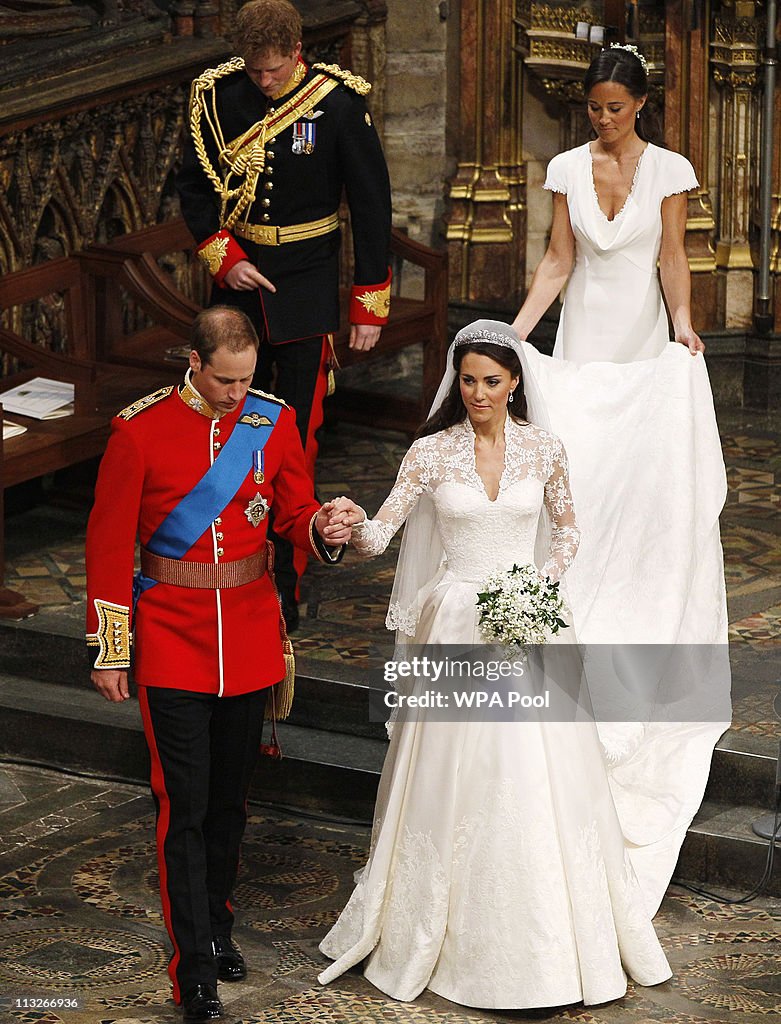 Royal Wedding - The Wedding Ceremony Takes Place Inside Westminster Abbey