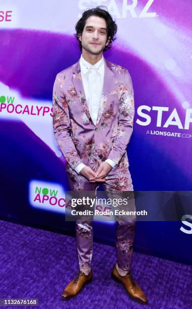 Tyler Posey attends the new Starz series "Now Apocalypse" premiere at Hollywood Palladium on February 27, 2019 in Los Angeles, California.