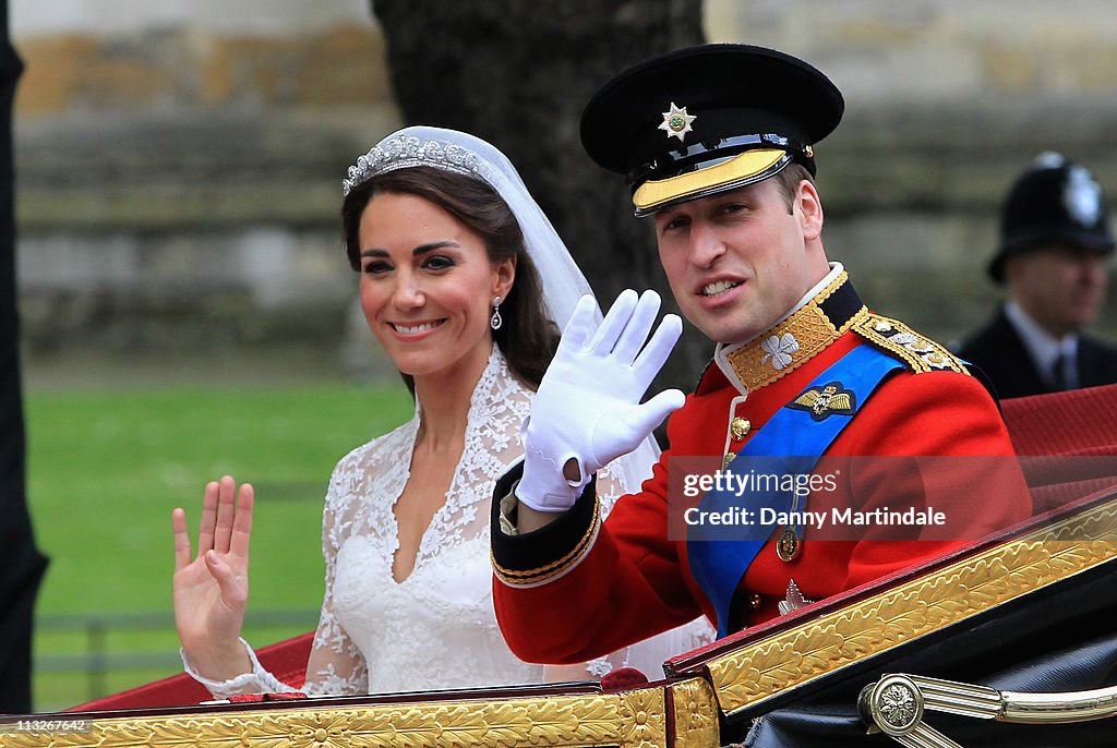The Wedding of Prince William with Catherine Middleton - Procession