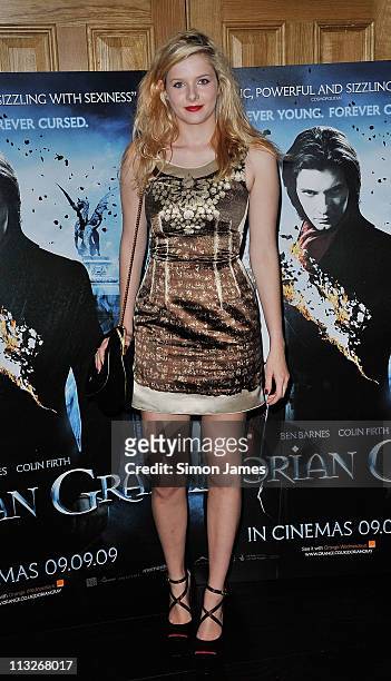 Rachel Hurd-Wood attends the screening of 'Dorian Gray' at Soho Hotel on September 7, 2009 in London, England.