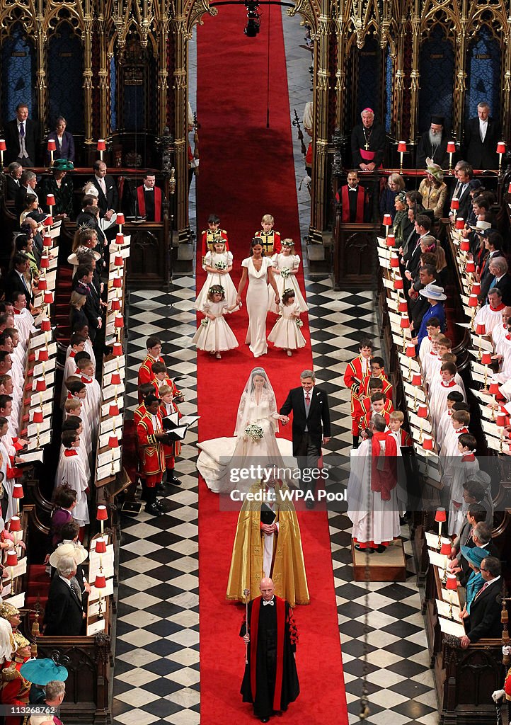 Royal Wedding - The Wedding Ceremony Takes Place Inside Westminster Abbey