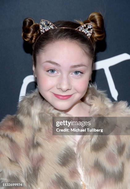 Kitana Turnbull attends the Los Angeles opening night performance of "Cats" at the Pantages Theatre on February 27, 2019 in Hollywood, California.