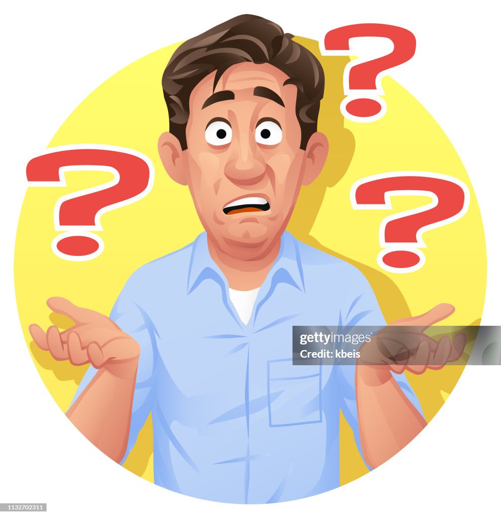 Confused Man Question Mark