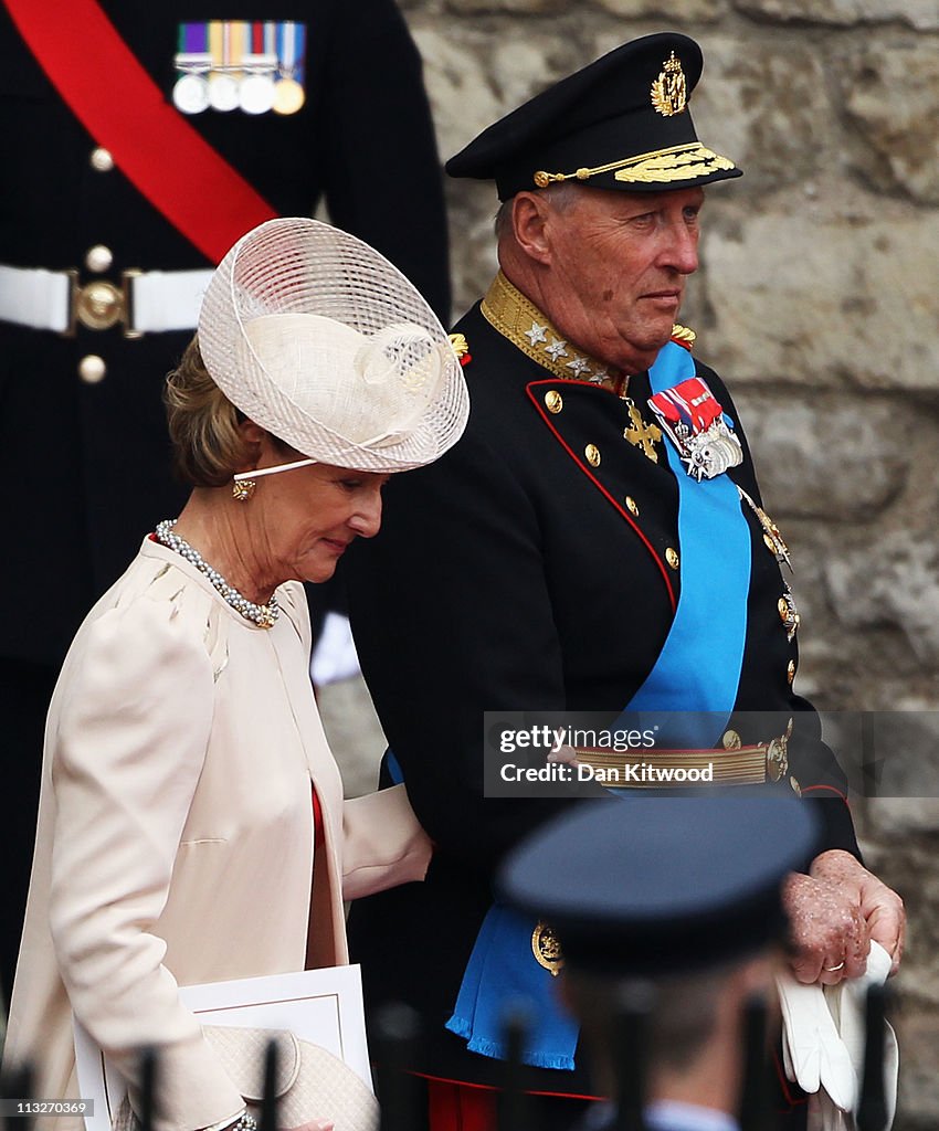 Royal Wedding - Carriage Procession To Buckingham Palace And Departures