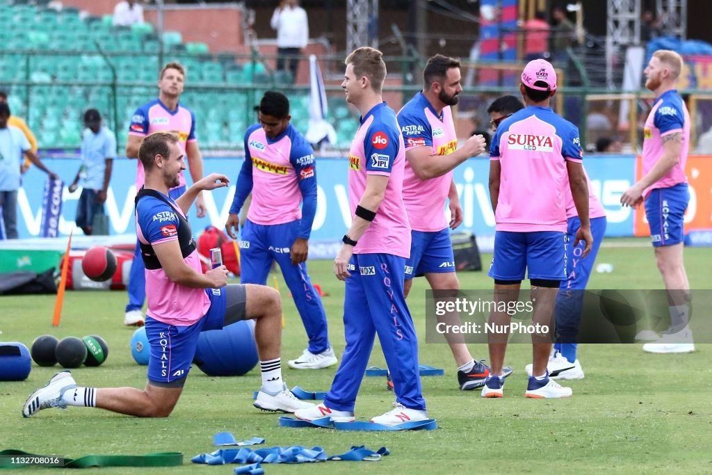 Kings XI Punjab And Rajasthan Royals Practice Session In Jaipur