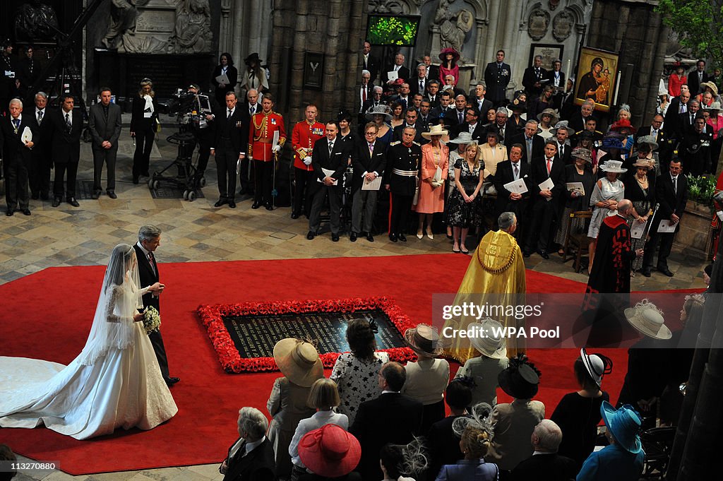Royal Wedding - The Wedding Ceremony Takes Place Inside Westminster Abbey