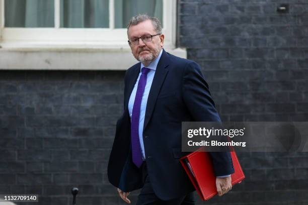 David Mundell, U.K. Scottish secretary, arrives for an emergency meeting of cabinet ministers at number 10 Downing Street in London, U.K., on Monday,...