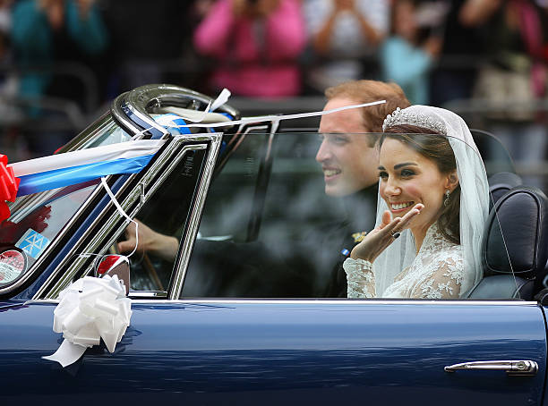 GBR: Newlywed Royals Leave Wedding Reception