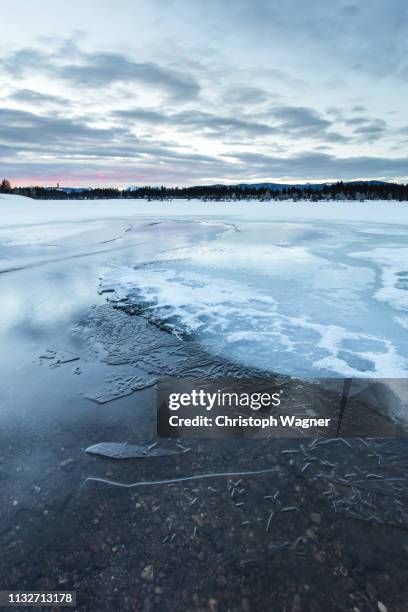 österreich tirol - achensee winter - karriereleiter foto e immagini stock