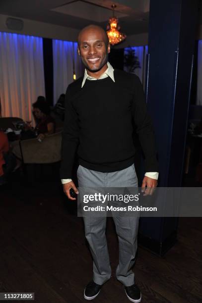 Recording Artist Kenny Lattimore attends the American Black Film Festival Atlanta Buzz Party at Luxe Ultra Lounge on April 28, 2011 in Atlanta,...