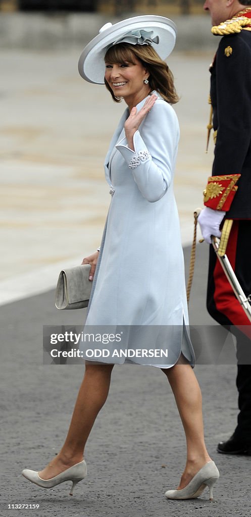 Carole Middleton, the mother of Kate Mid