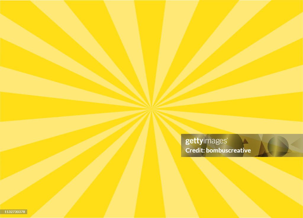 Colorido vector Sunburst