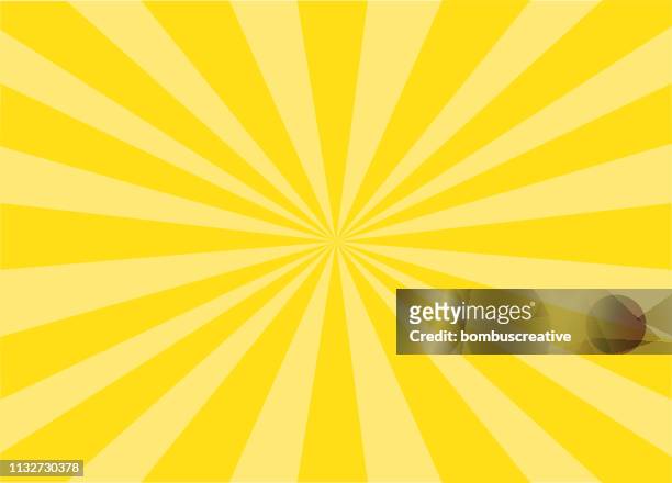 colorful vector sunburst - sunbeam stock illustrations