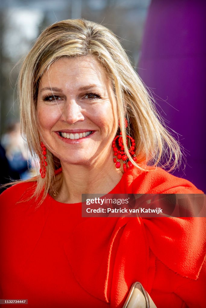 Queen Maxima Of The Netherlands Opens Week Of Money In Breda