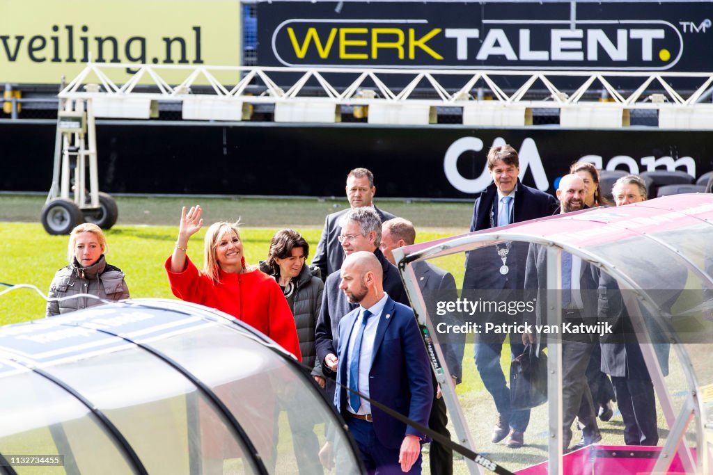 Queen Maxima Of The Netherlands Opens Week Of Money In Breda