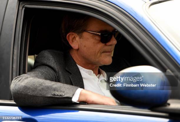 John Michie and Carol Fletcher-Michie, parents of Louella Fletcher-Michie, arrive at Winchester Crown Court on February 28, 2019 in Winchester,...