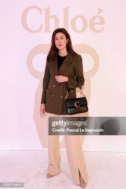 Silvia Haghjoo attends the Chloe show as part of the Paris Fashion Week Womenswear Fall/Winter 2019/2020 on February 28, 2019 in Paris, France.